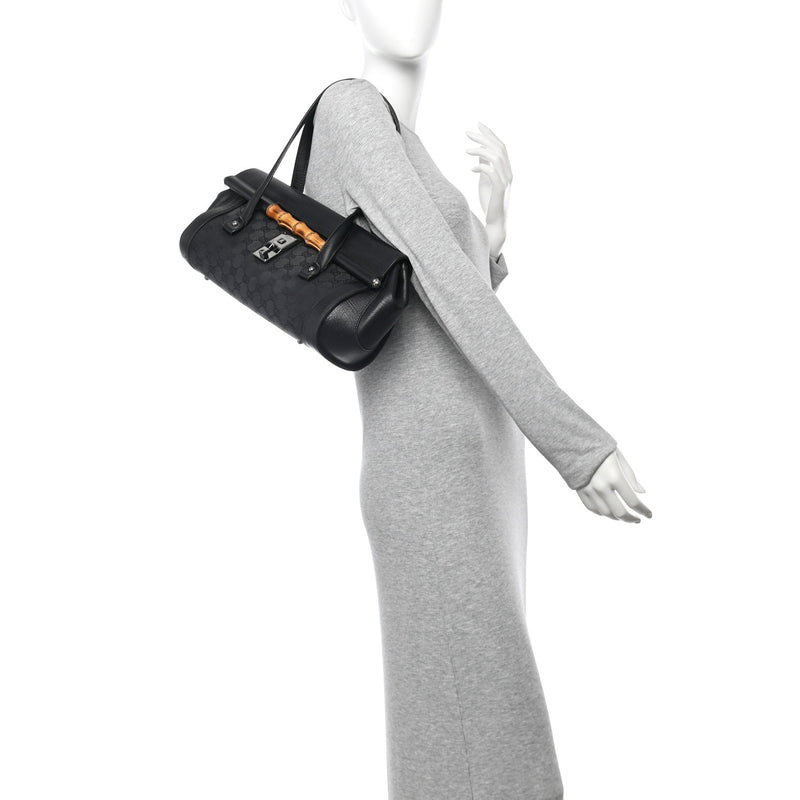 Gucci Bamboo Bullet Bag Black