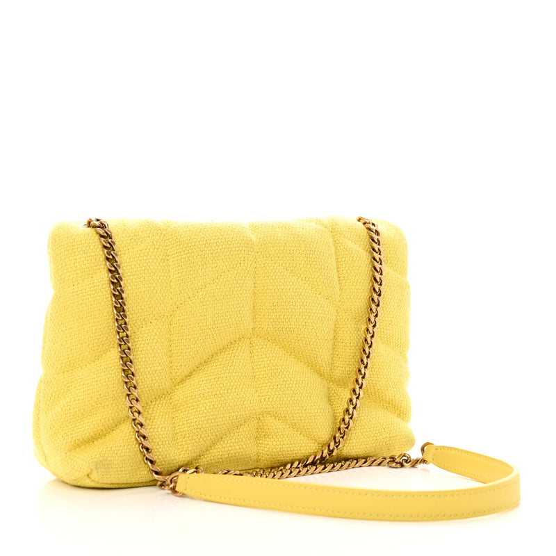 Saint Laurent Canvas Quilted Toy Loulou