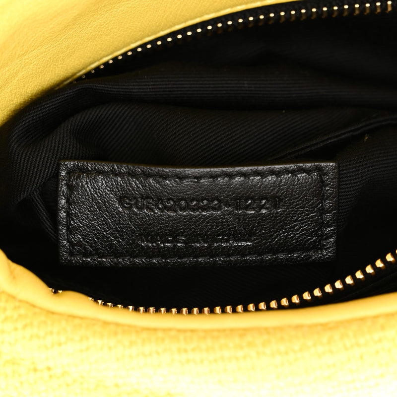 Saint Laurent Canvas Quilted Toy Loulou