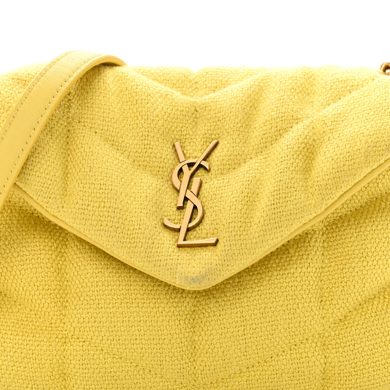 Saint Laurent Canvas Quilted Toy Loulou