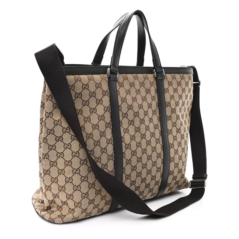 Gucci Gg Large Joy Tote Bag Dark Brown