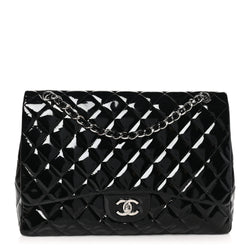 Chanel Patent Quilted Maxi Single Flap