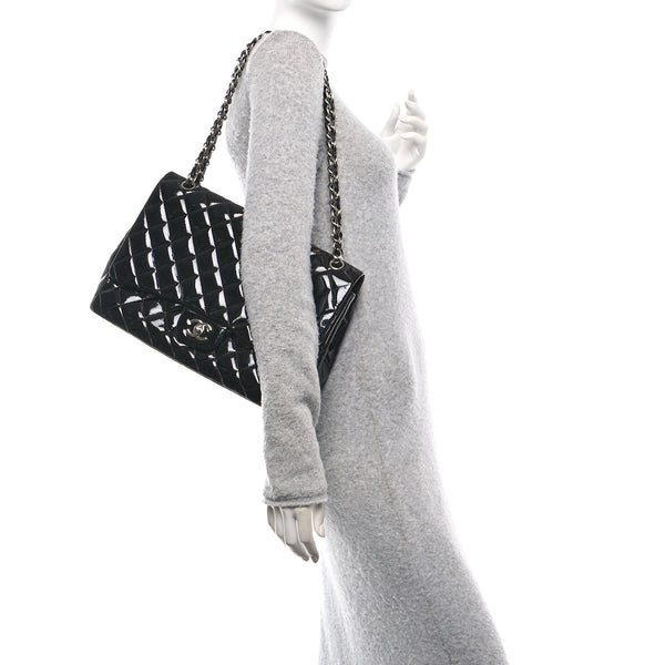Chanel Patent Quilted Maxi Single Flap