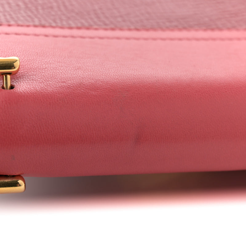 Chloe Grained Calfskin Lambskin Bi-Color