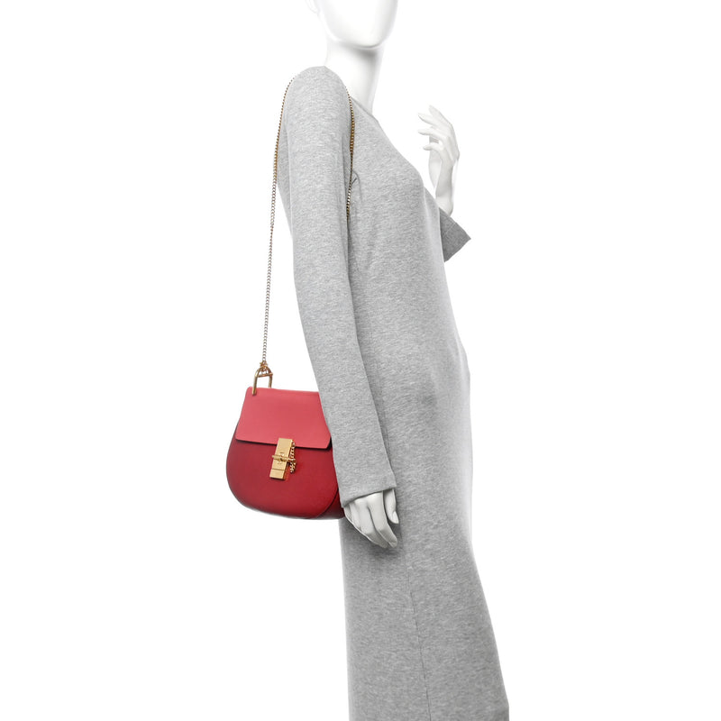 Chloe Grained Calfskin Lambskin Bi-Color
