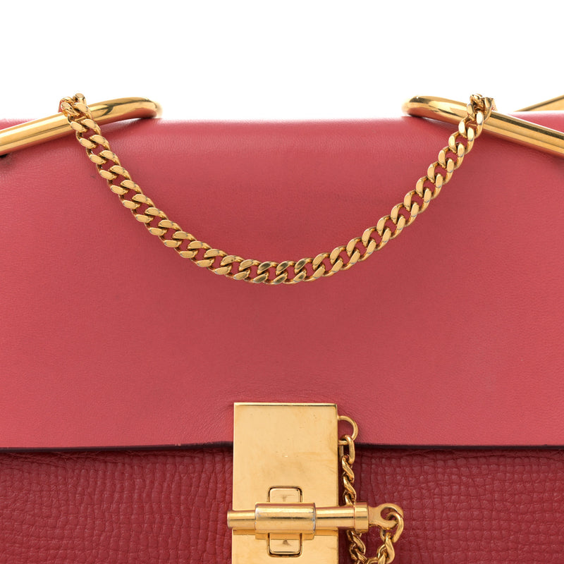 Chloe Grained Calfskin Lambskin Bi-Color