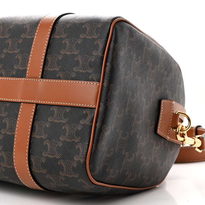 Celine Triomphe Canvas Calfskin Large