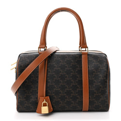 Celine Triomphe Canvas Calfskin Large