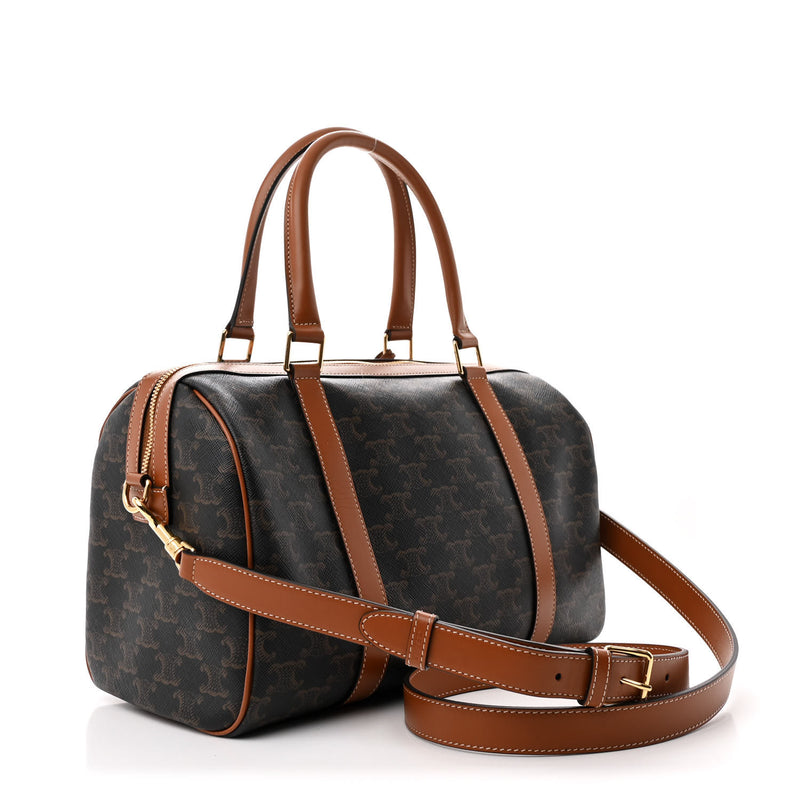 Celine Triomphe Canvas Calfskin Large
