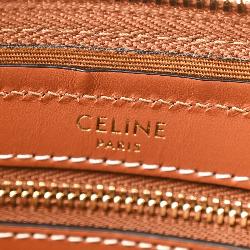 Celine Triomphe Canvas Calfskin Large