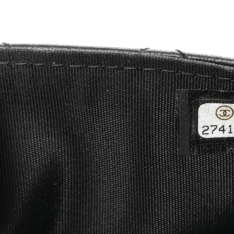 Chanel Lambskin Quilted Wristlet Clutch