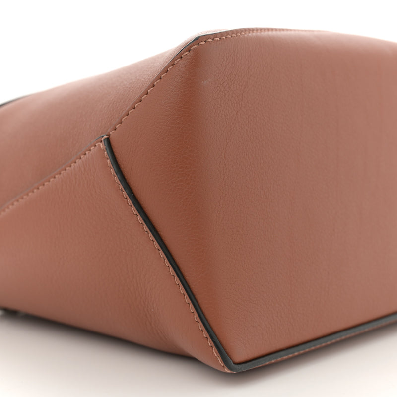 Loewe Calfskin Small Puzzle Edge Bag Tan