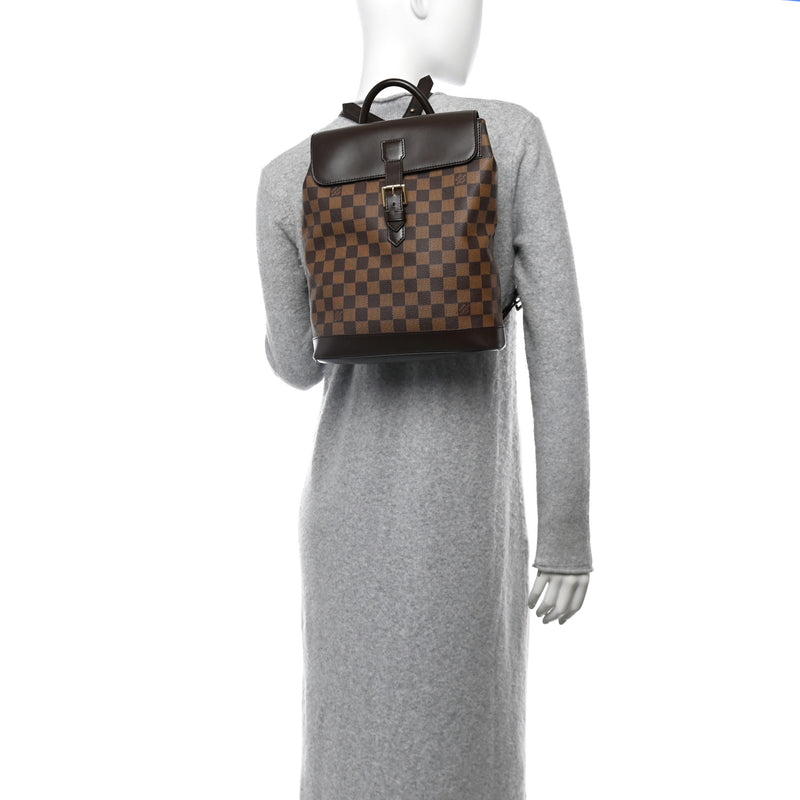 Louis Vuitton Damier Ebene Soho Backpack