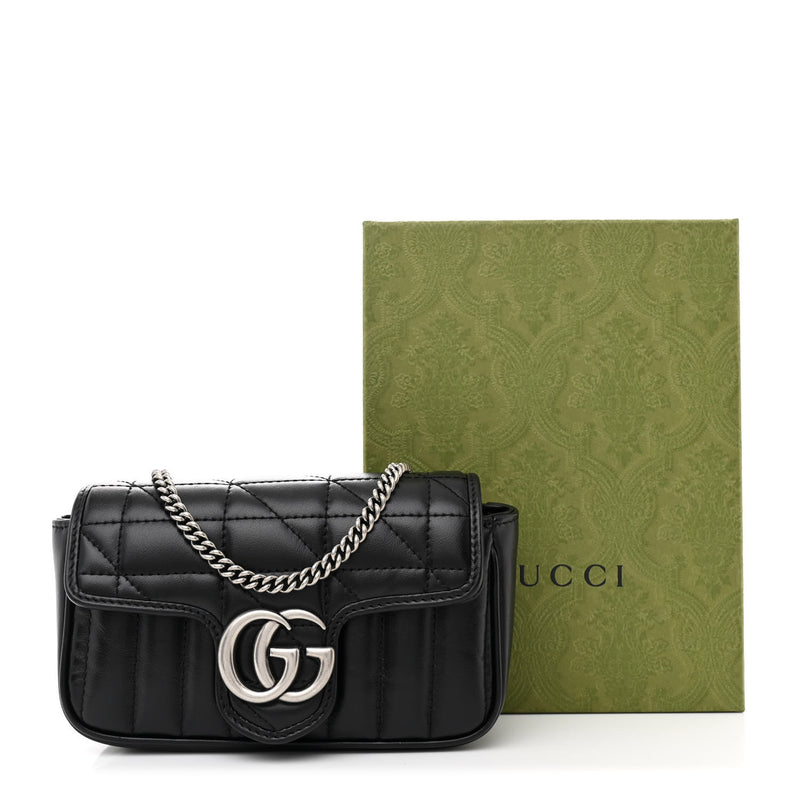Gucci Calfskin Matelasse Aria Super Mini