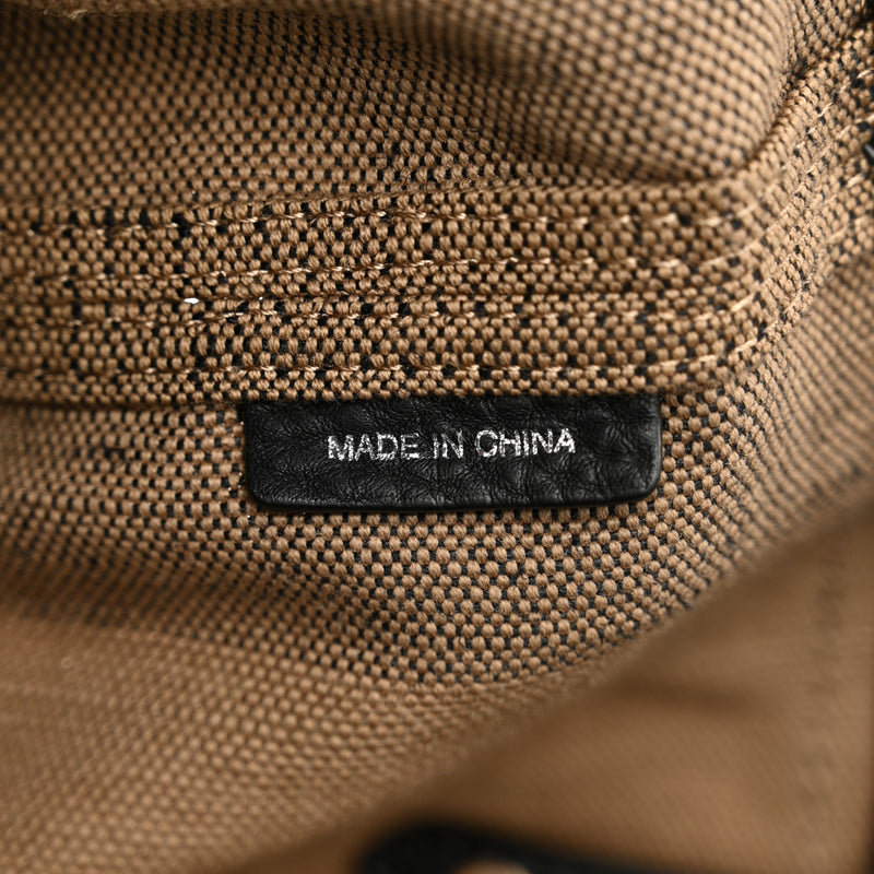 Burberry Grainy Calfskin Canvas Mega