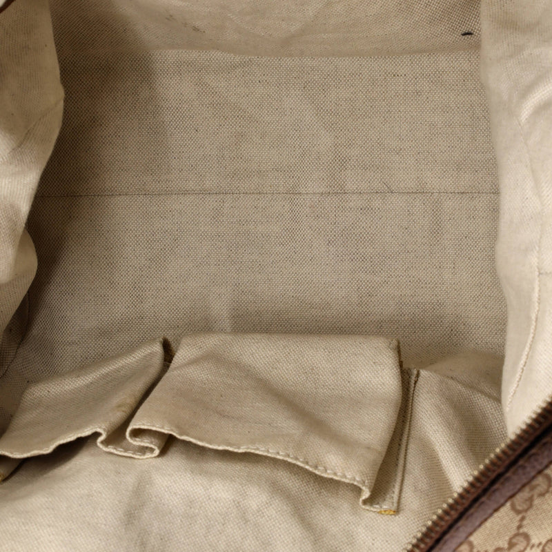 Bella Hobo Gg Canvas With Leather Medium