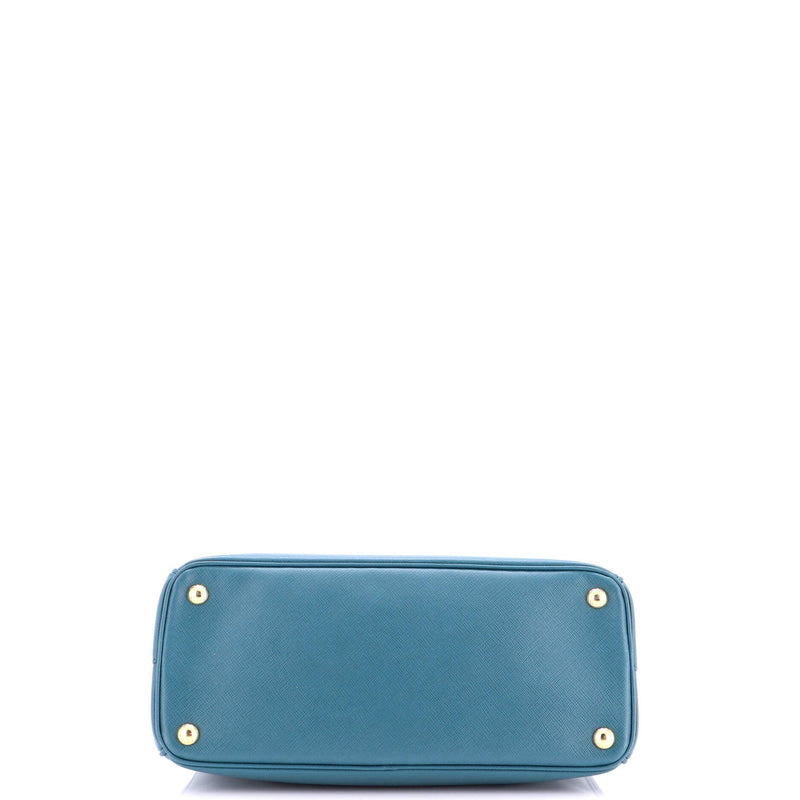 Double Zip Lux Tote Saffiano Leather