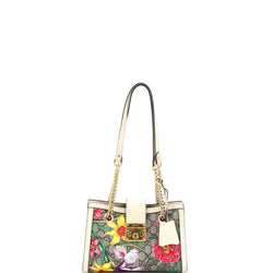 Padlock Chain Tote Flora Gg Coated