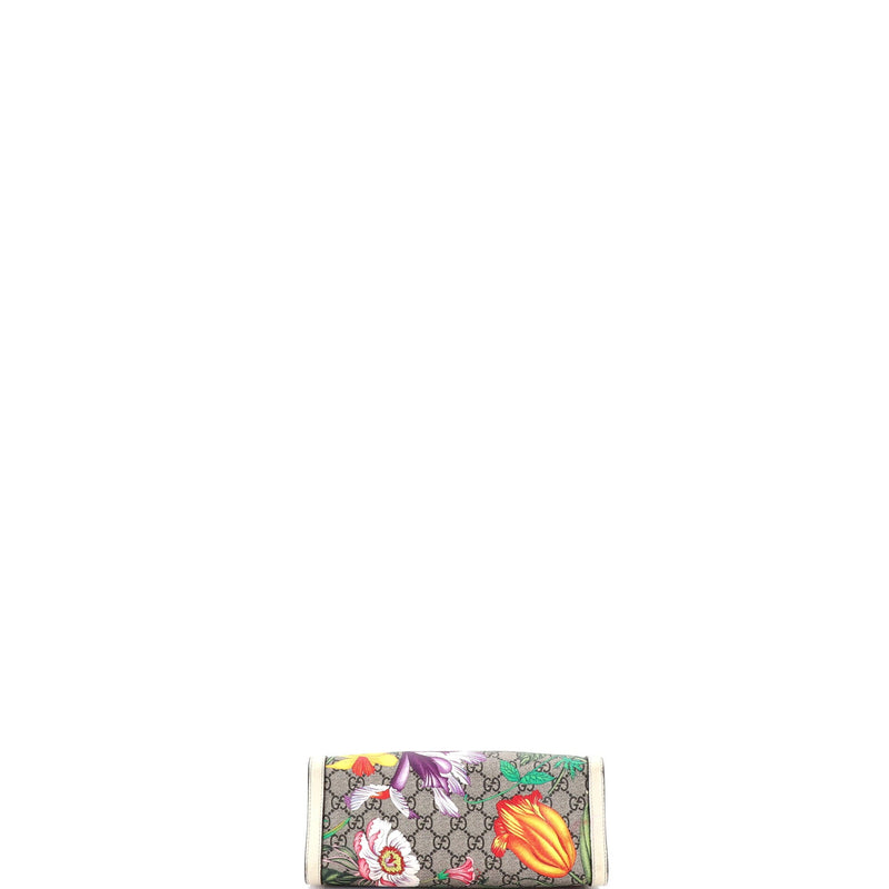 Padlock Chain Tote Flora Gg Coated