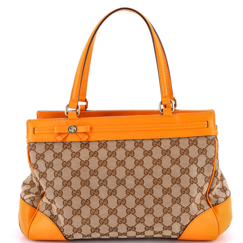 Mayfair Satchel Gg Canvas With Leather