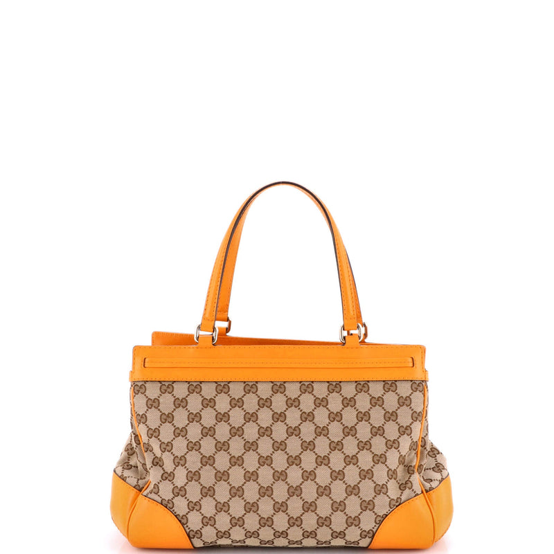 Mayfair Satchel Gg Canvas With Leather