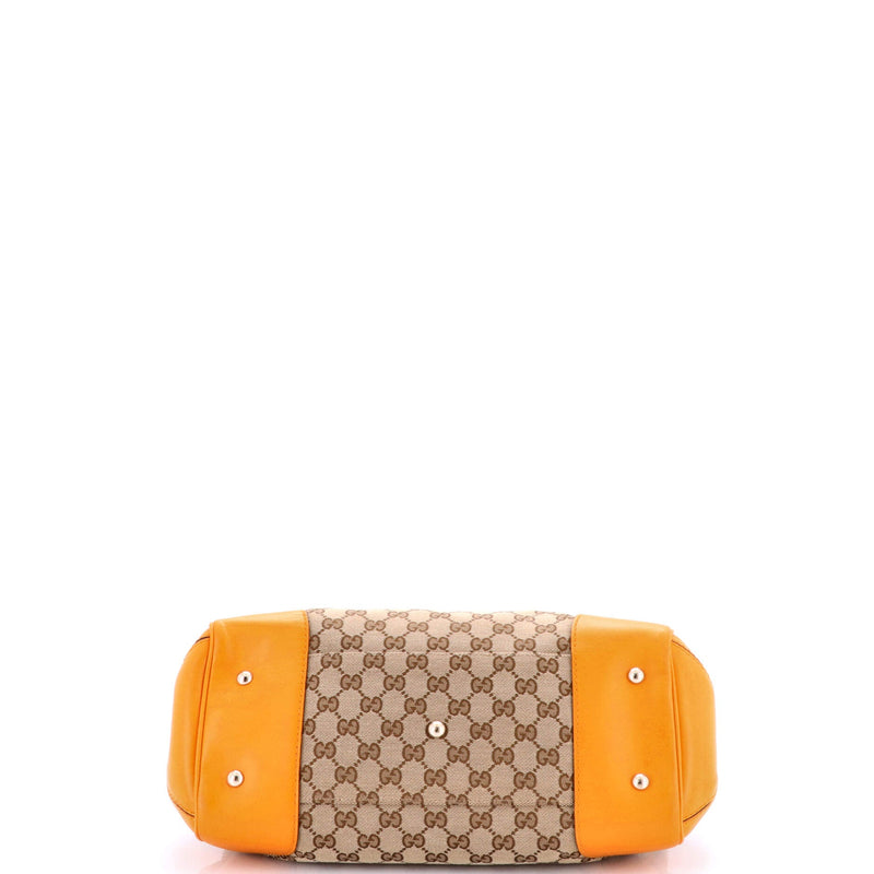 Mayfair Satchel Gg Canvas With Leather