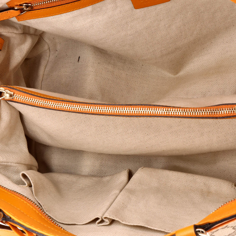 Mayfair Satchel Gg Canvas With Leather