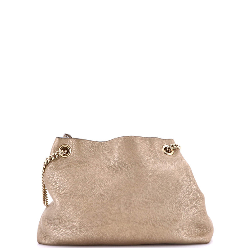 Soho Chain Strap Shoulder Bag Leather