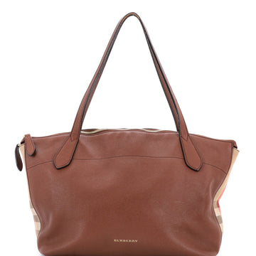 Welburn Tote Leather And House Check