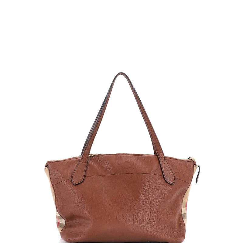 Welburn Tote Leather And House Check