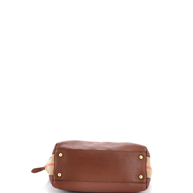 Welburn Tote Leather And House Check