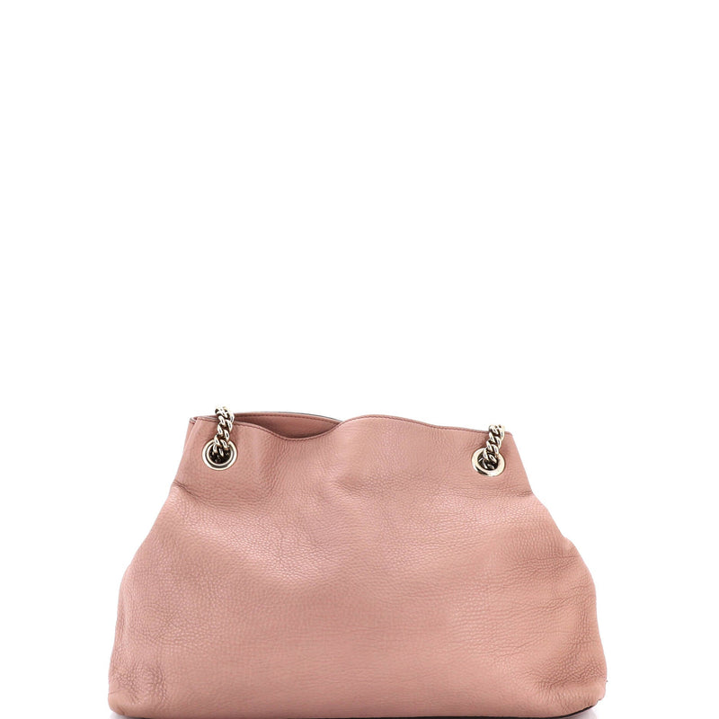 Soho Chain Strap Shoulder Bag Leather