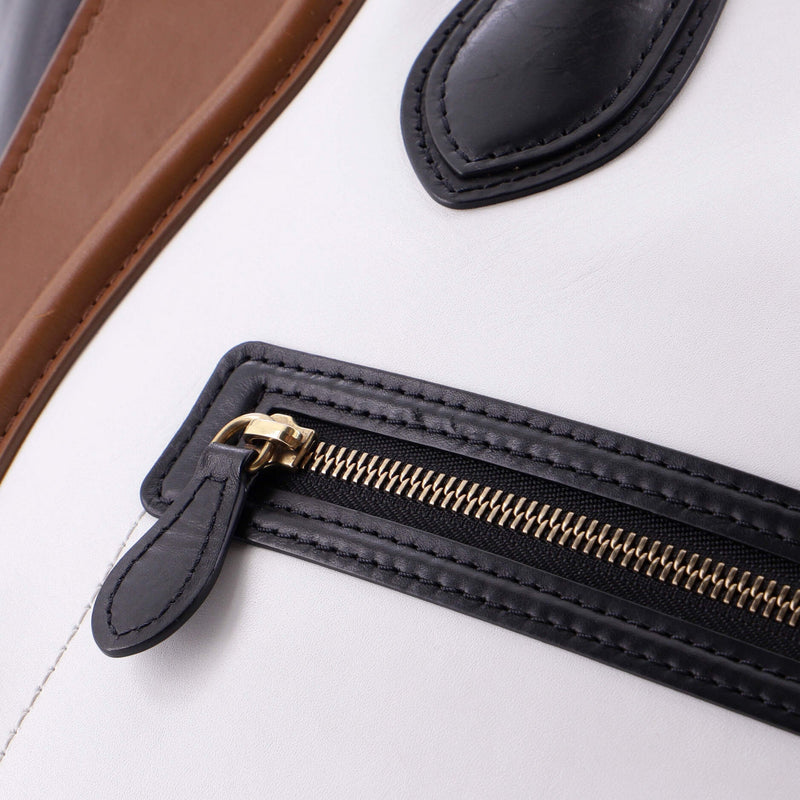 Tricolor Luggage Bag Leather Mini