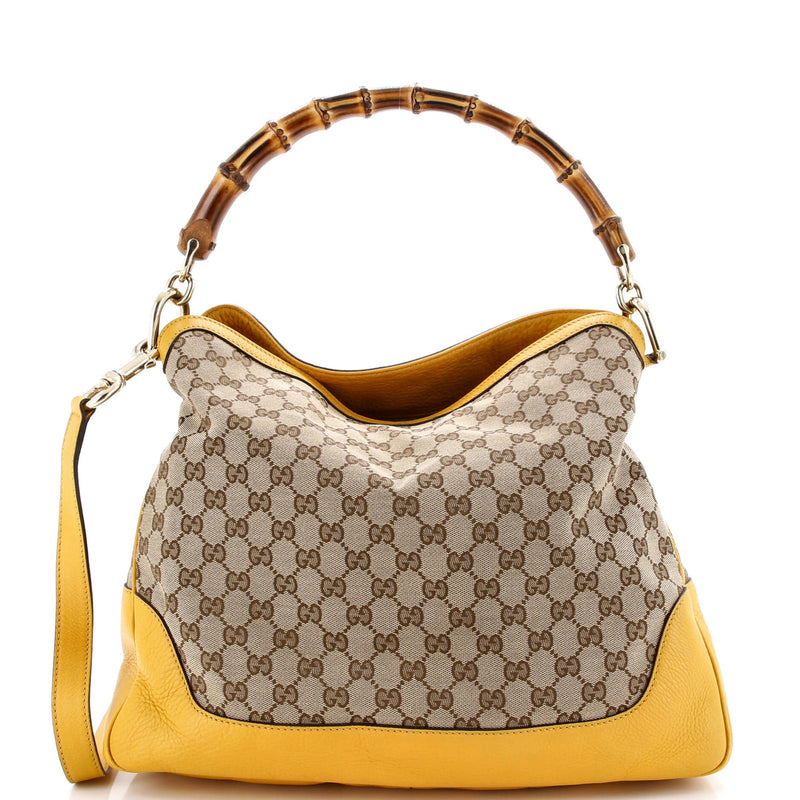 Diana Bamboo Shoulder Bag Gg Canvas