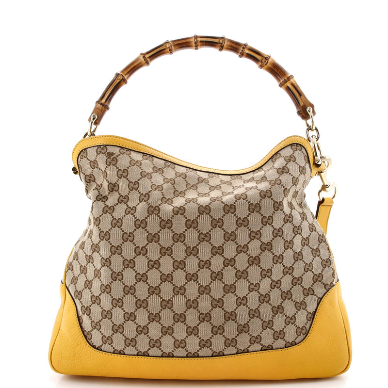 Diana Bamboo Shoulder Bag Gg Canvas