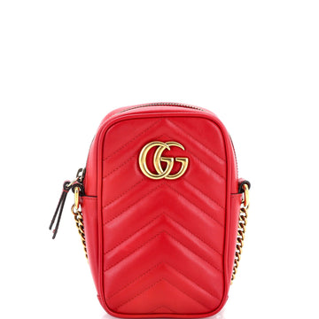 Gg Marmont Vertical Phone Crossbody Bag