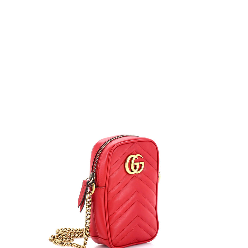 Gg Marmont Vertical Phone Crossbody Bag