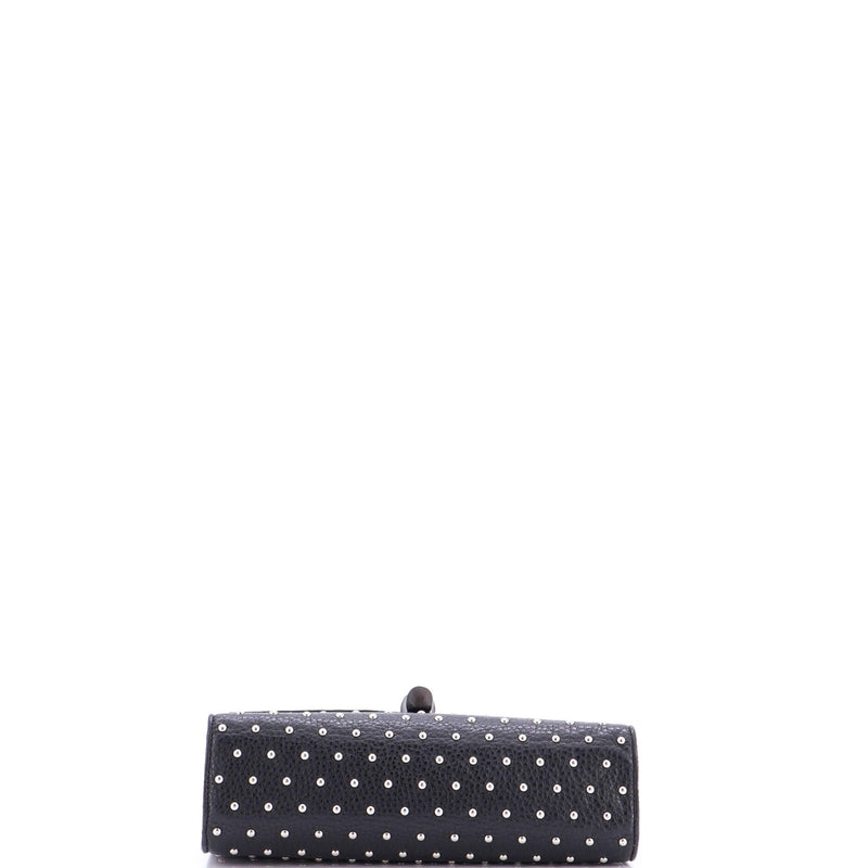 Miss Bamboo Shoulder Bag Studded Leather