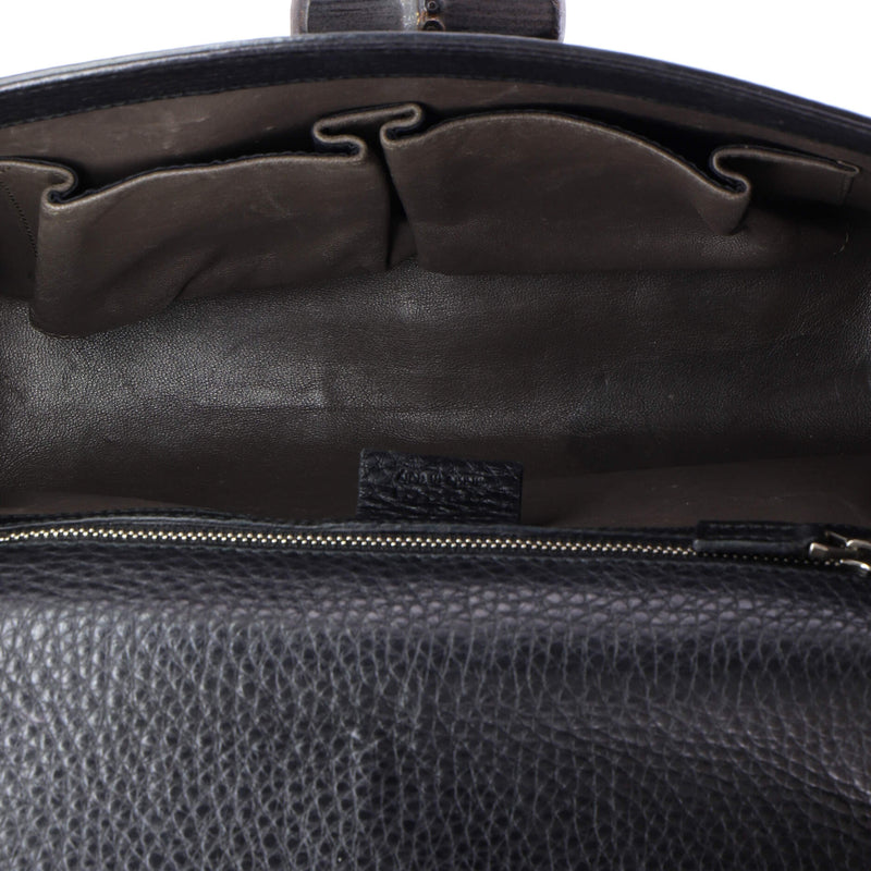 Miss Bamboo Shoulder Bag Studded Leather