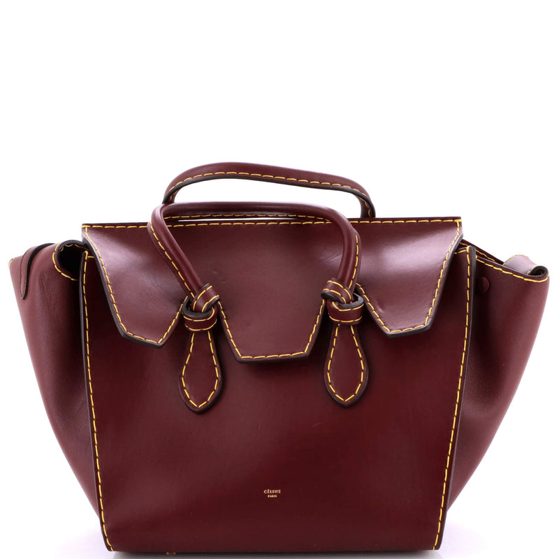 Tie Knot Tote Smooth Leather Small