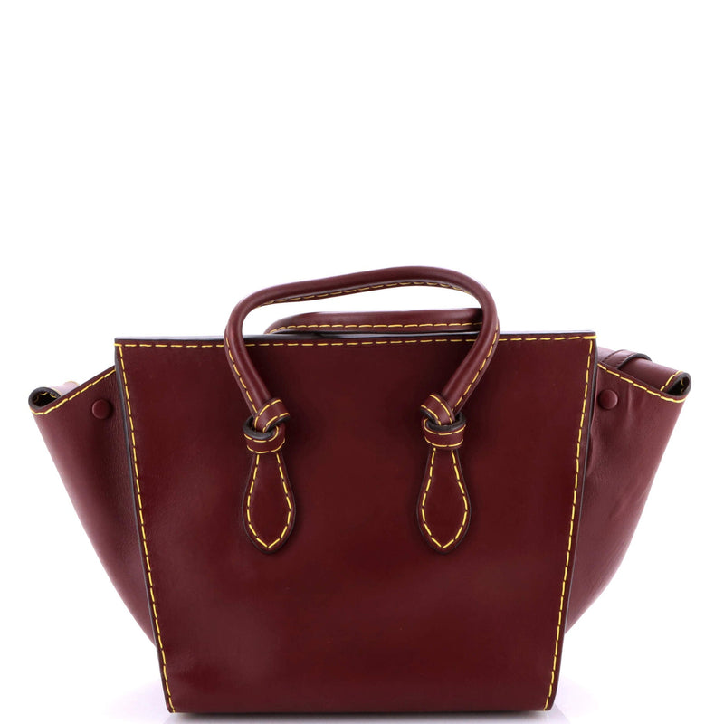 Tie Knot Tote Smooth Leather Small