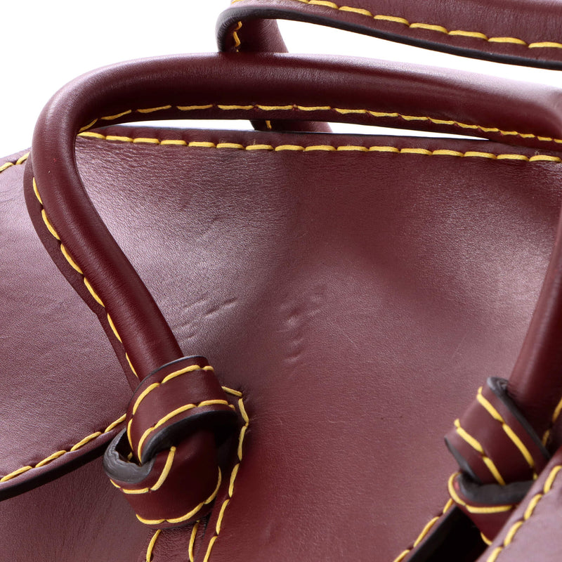 Tie Knot Tote Smooth Leather Small