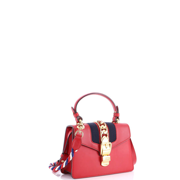 Sylvie Top Handle Bag Leather Mini