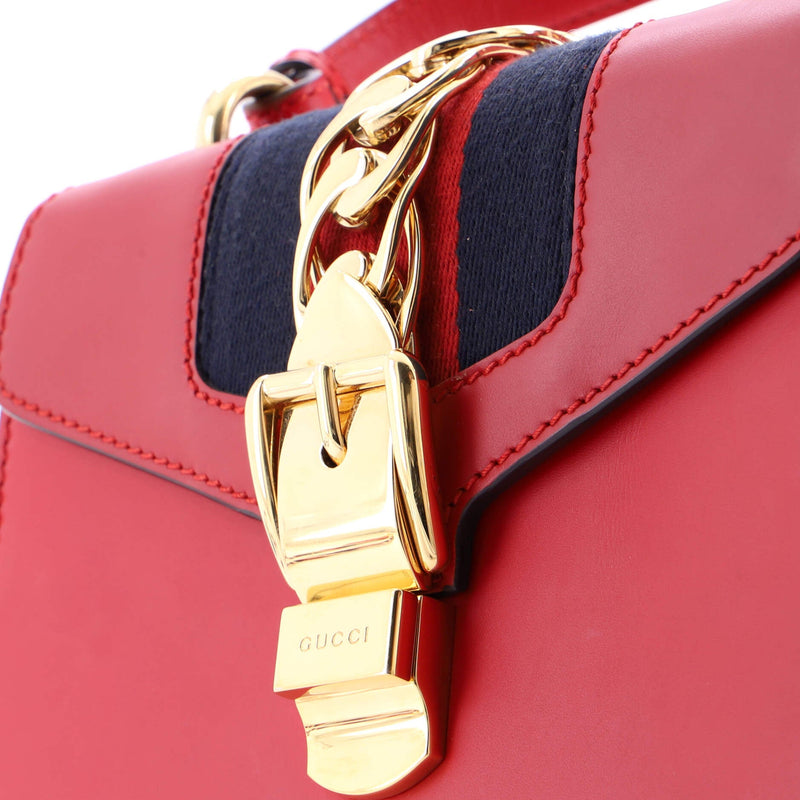 Sylvie Top Handle Bag Leather Mini