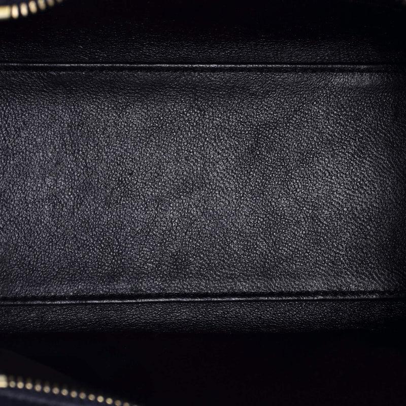 Tricolor Luggage Bag Leather Nano