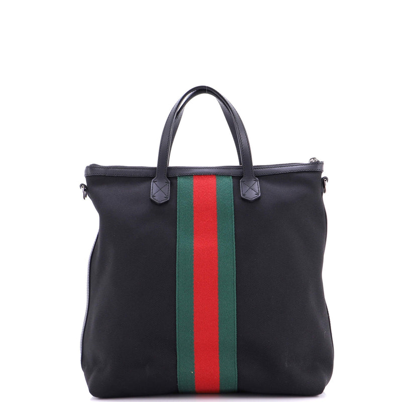 Web Zip Tote Techno Canvas Medium