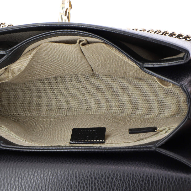 Interlocking Top Handle Bag Leather