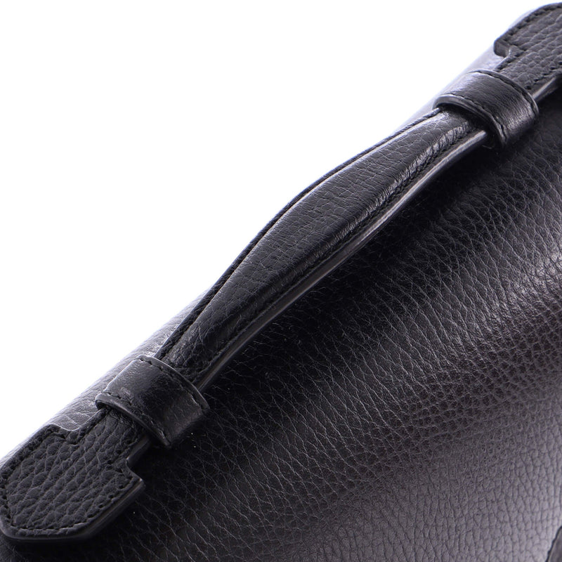 Interlocking Top Handle Bag Leather