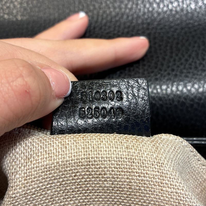 Interlocking Top Handle Bag Leather