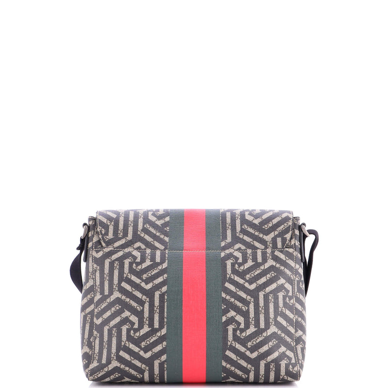 Bee Web Flap Messenger Bag Caleido Gg